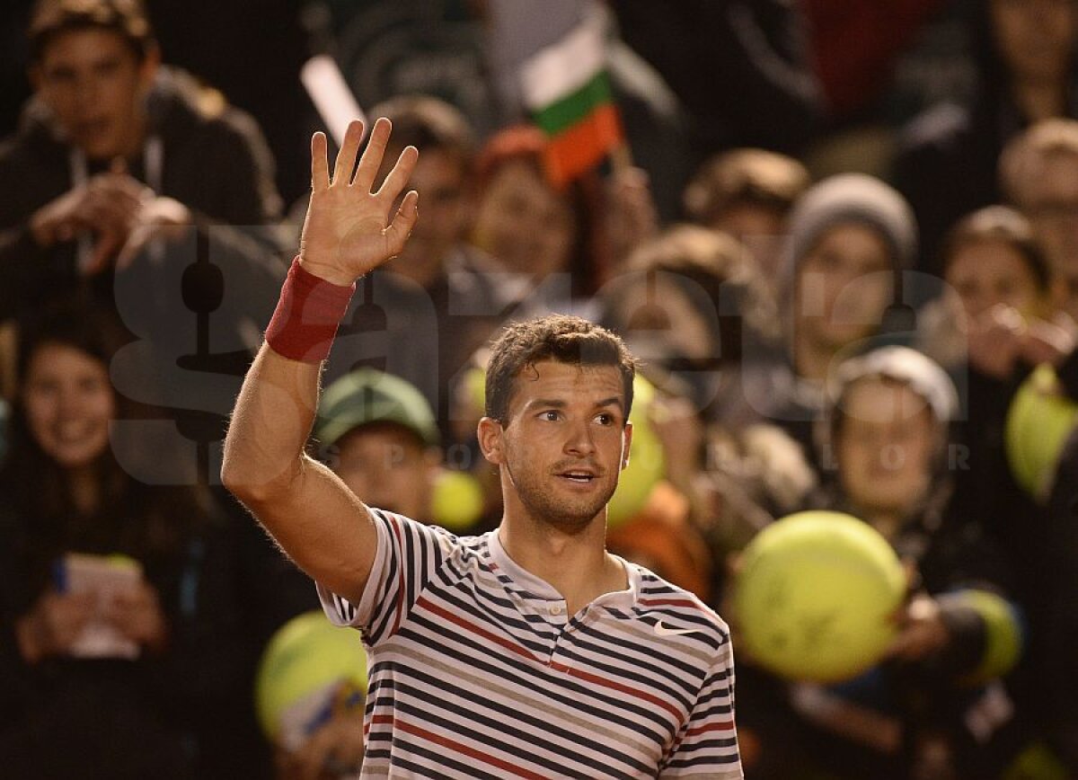 FOTO Grigor Dimitrov s-a calificat în semifinale la BRD Năstase-Ţiriac Trophy » Urmează confruntarea cu Gael Monfils!