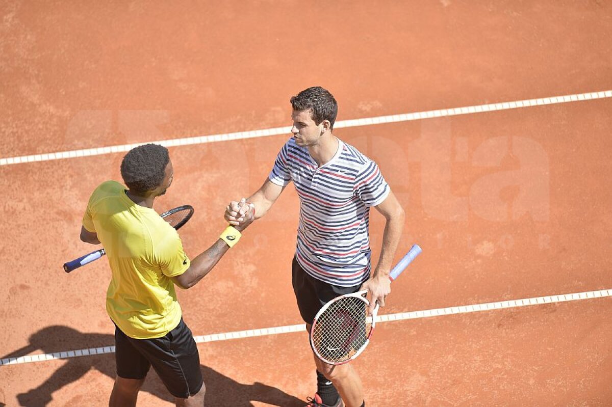 FOTO Spectacol oprit » Gael Monfils a abandonat, Grigor Dimitrov merge în finala BRD Năstase-Ţiriac Trophy