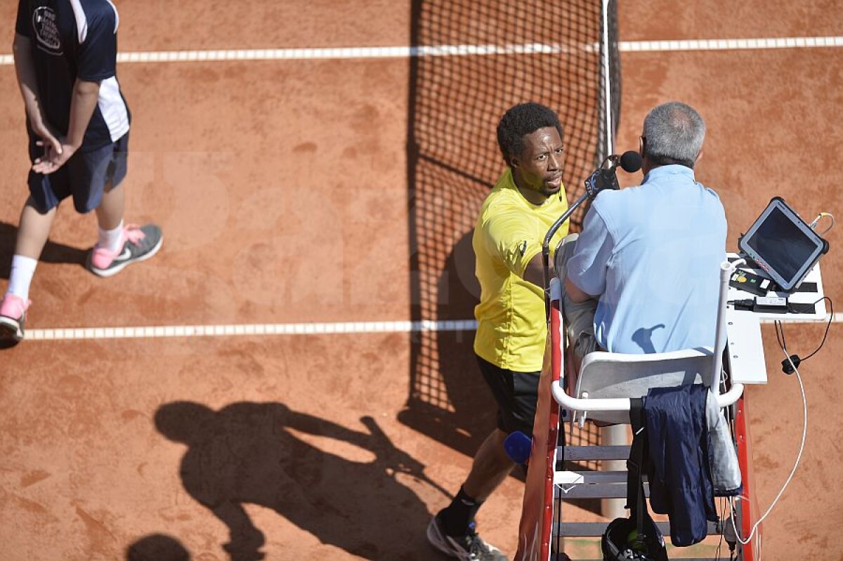 FOTO Spectacol oprit » Gael Monfils a abandonat, Grigor Dimitrov merge în finala BRD Năstase-Ţiriac Trophy