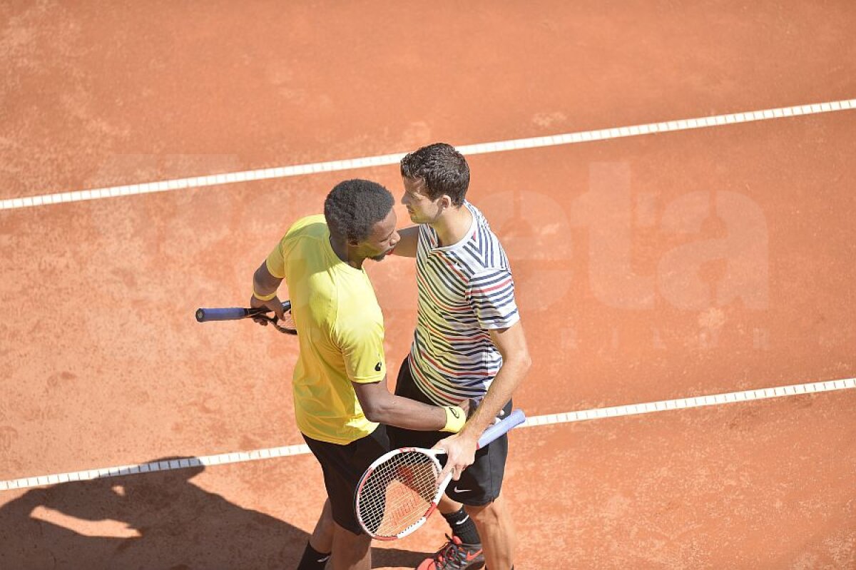 FOTO Spectacol oprit » Gael Monfils a abandonat, Grigor Dimitrov merge în finala BRD Năstase-Ţiriac Trophy