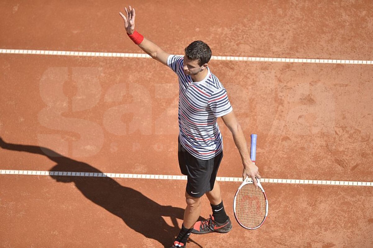 FOTO Spectacol oprit » Gael Monfils a abandonat, Grigor Dimitrov merge în finala BRD Năstase-Ţiriac Trophy