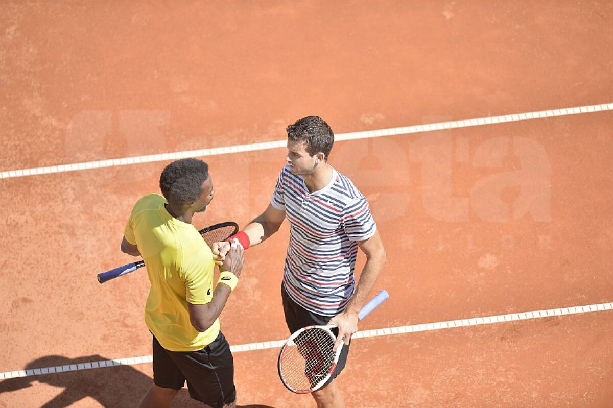 FOTO Spectacol oprit » Gael Monfils a abandonat, Grigor Dimitrov merge în finala BRD Năstase-Ţiriac Trophy