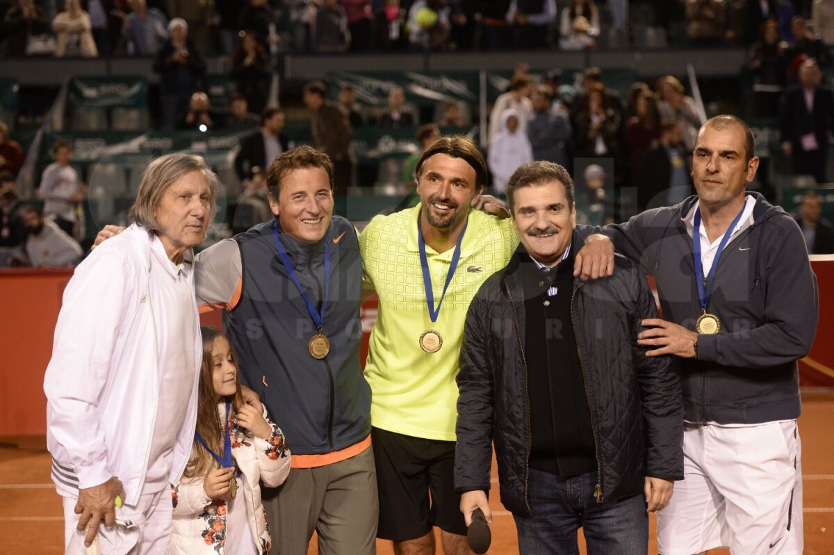 FOTO Patru stele pe zgură! » Show total la demonstrativul jucat de Ilie Năstase, Goran Ivanisevici, Andrei Pavel şi Cedric Pioline