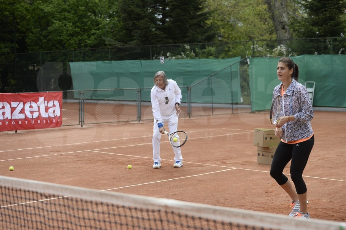 GALERIE FOTO Şi-au întîlnit idolii » Surpriză din partea Gazetei Sporturilor pentru copiii de mingi de la BRD Trophy