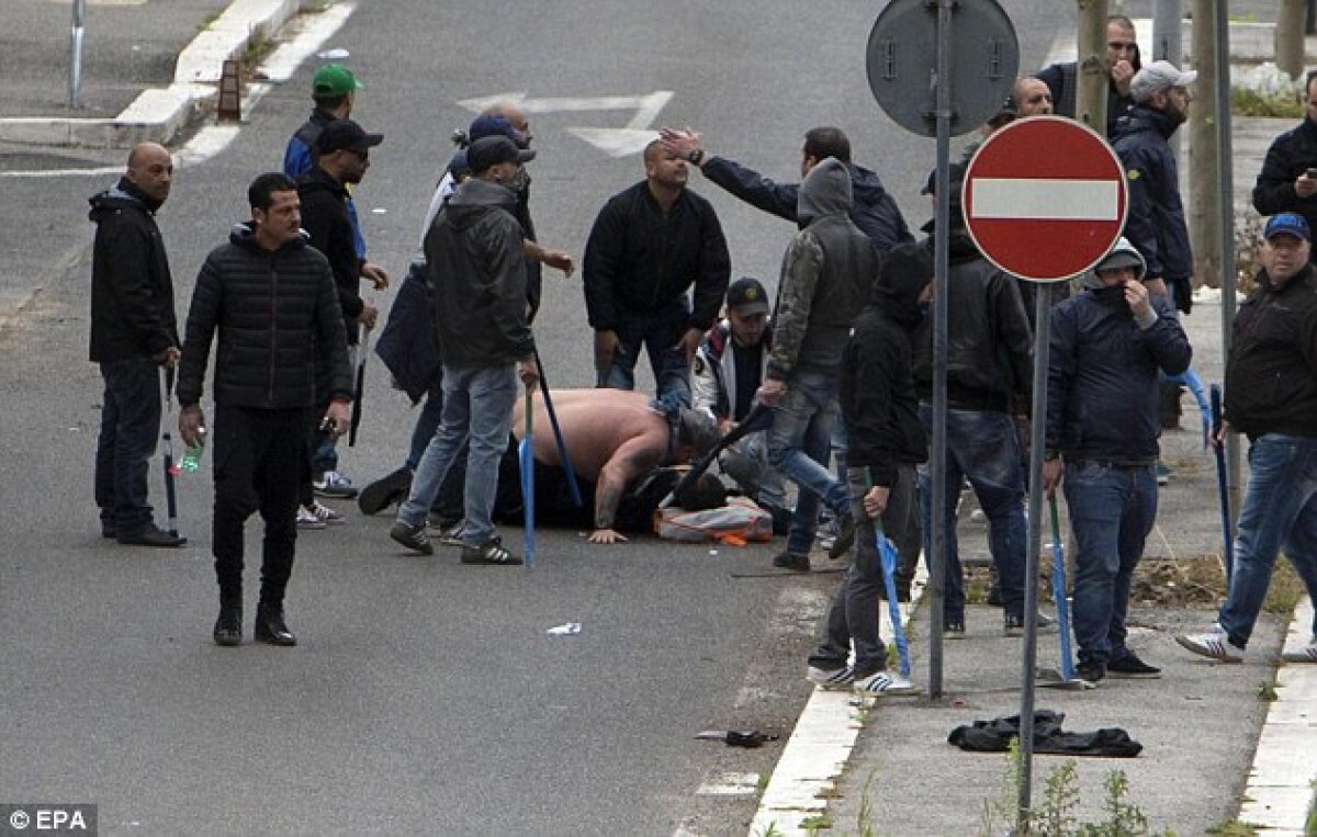 VIDEO şi FOTO Incidente grave! Final Cupei Italiei întîrziată cu 45 de minute după ce un fan al lui Napoli a fost împuşcat în piept! Azzurrii au luat trofeul