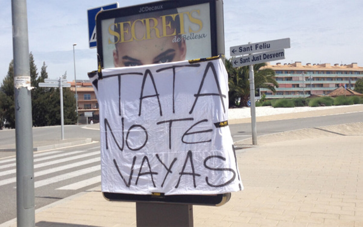 FOTO Mesaj de susţinere pentru Gerardo Martino: "Tata, nu pleca!" » Crezi că argentinianul ar trebui să mai primească o şansă?