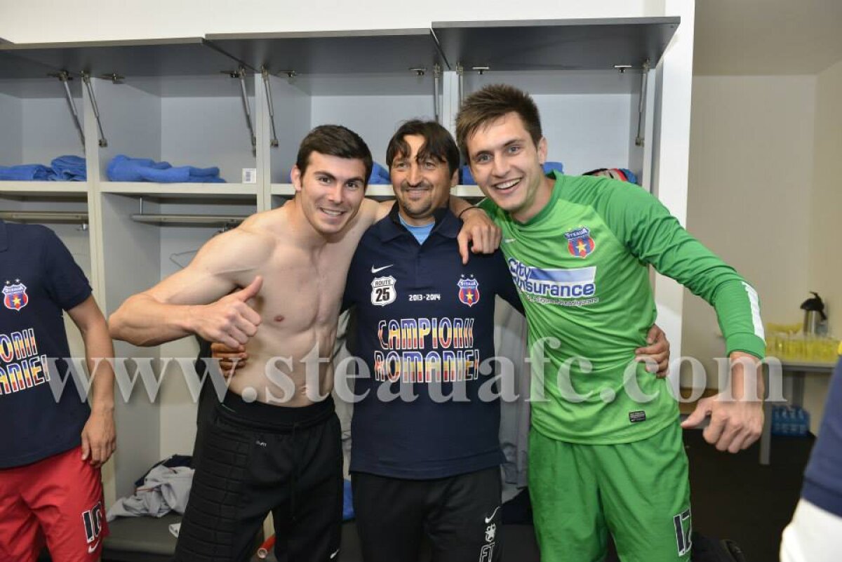 GALERIE FOTO Steliştii au petrecut pînă dimineaţă după ce-au cîştigat titlul 25 din istoria clubului