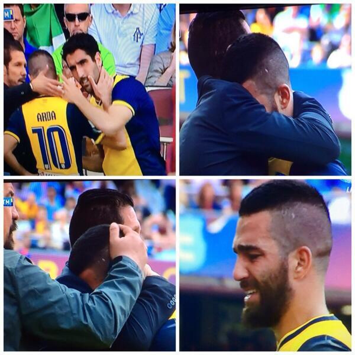 FOTO şi VIDEO 5 minute de coşmar pentru Atletico » Cei mai importanţi doi jucători s-au rupt şi Diego Simeone i-a scos în startul meciului