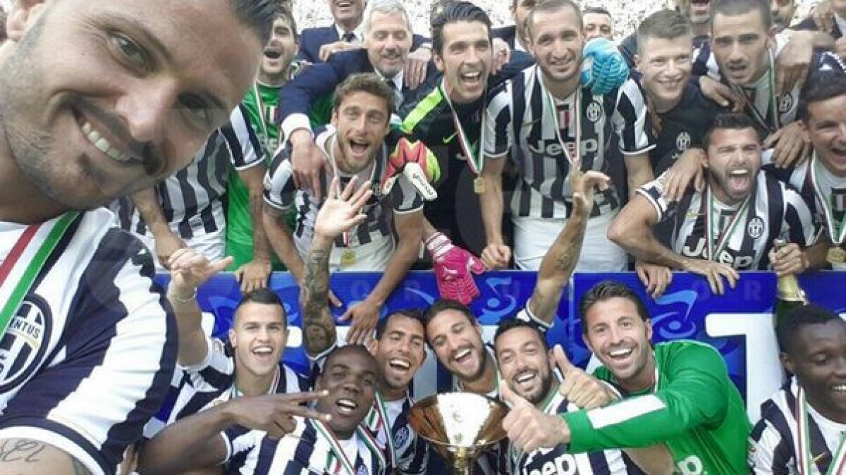 VIDEO+FOTO Petrecere la Torino » Juventus a sărbătorit cîştigarea celui de-al 30-lea titlu!