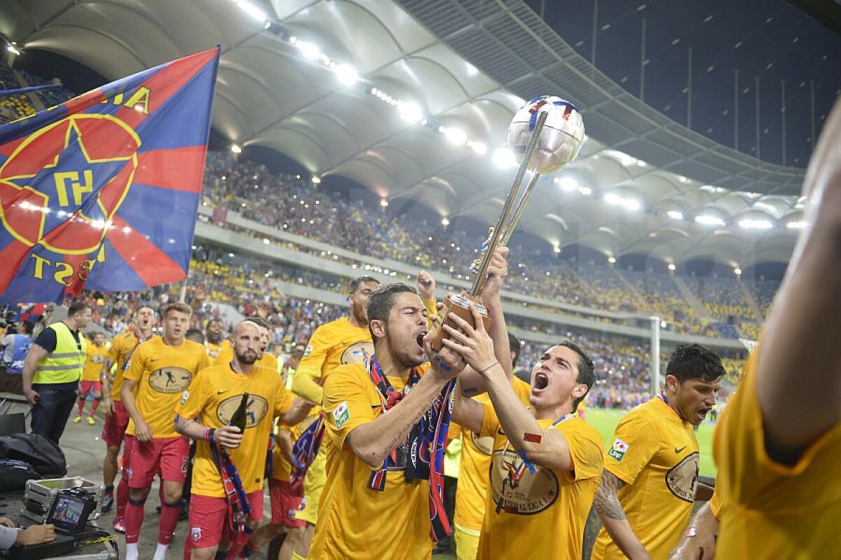 FOTO Petrecere de zile mari pe Naţional Arena » Steaua a sărbătorit cu stil titlul 25 alături de suporteri