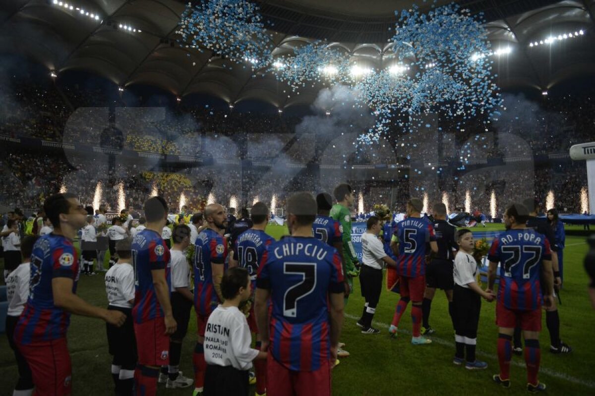 GALERIE FOTO Prima coregrafie 3D! Fanii Stelei au făcut spectacol la finala Cupei României