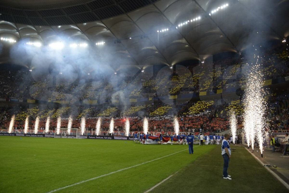 GALERIE FOTO Prima coregrafie 3D! Fanii Stelei au făcut spectacol la finala Cupei României