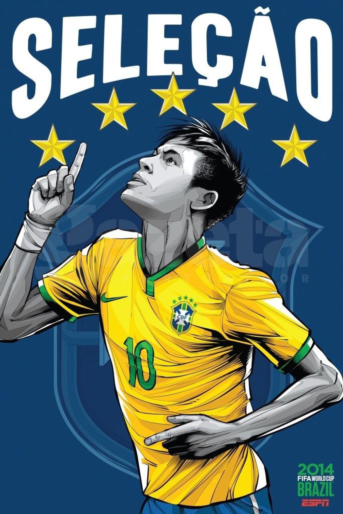 32 de postere nebune pentru Cupa Mondială! » "Supereroii" Rooney, Ronaldo şi Neymar în imagini incredibile