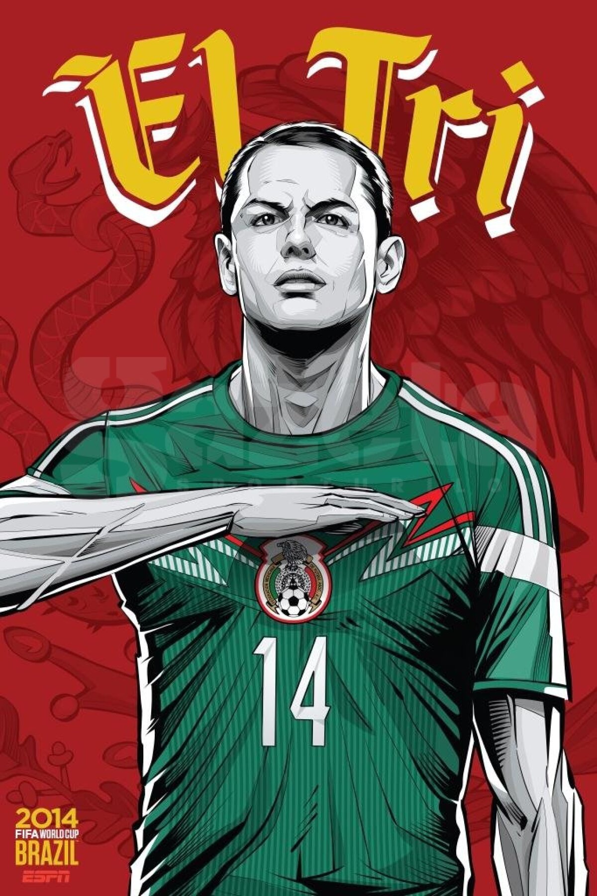 32 de postere nebune pentru Cupa Mondială! » "Supereroii" Rooney, Ronaldo şi Neymar în imagini incredibile