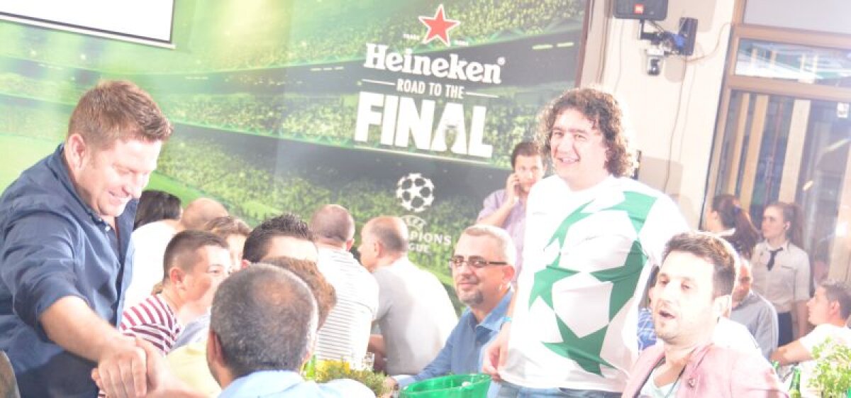 (P) GALERIE FOTO Heineken l-a adus pe Gullit la Bucureşti! Superstarul a văzut finala Ligii alături de Iovan, Dan Petrescu şi de fanii români