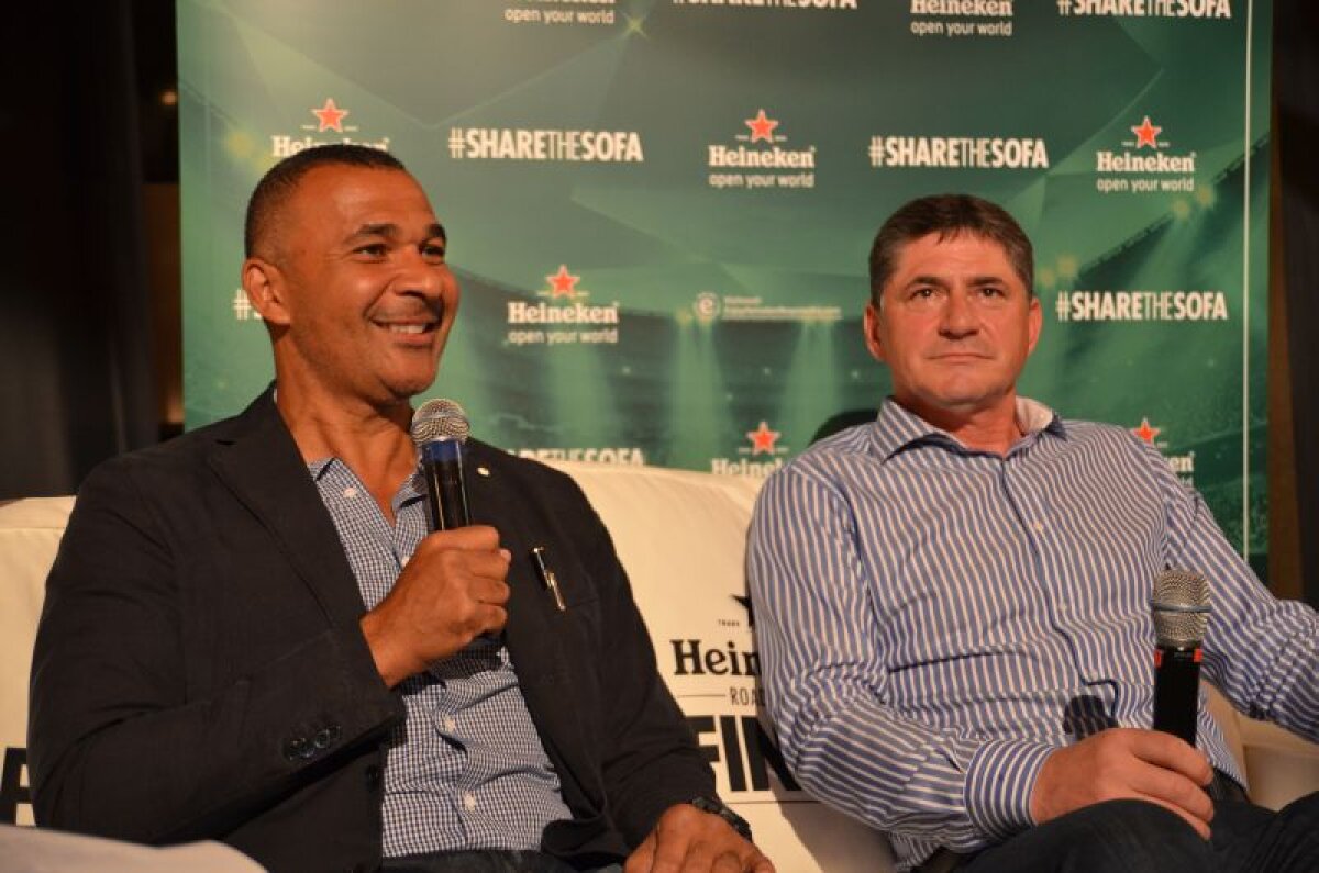 (P) GALERIE FOTO Heineken l-a adus pe Gullit la Bucureşti! Superstarul a văzut finala Ligii alături de Iovan, Dan Petrescu şi de fanii români