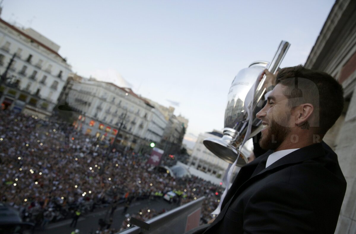 GALERIE FOTO Sărbătoare pe "Santiago Bernabeu" pentru "La Decima" » Cristiano Ronaldo şi Sergio Ramos au făcut show