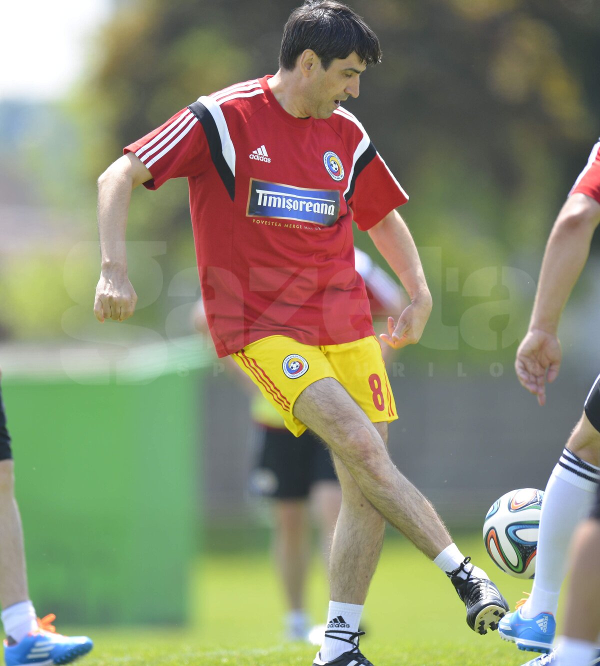 FOTO "Tricolorii" se pregătesc pentru meciul cu Algeria! Victor Piţurcă a făcut show la antrenamentul de azi