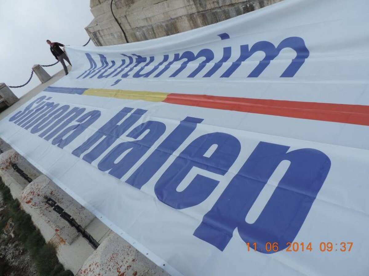 Mesaj de felicitare inedit pentru Simona Halep pe vîrful Caraiman!