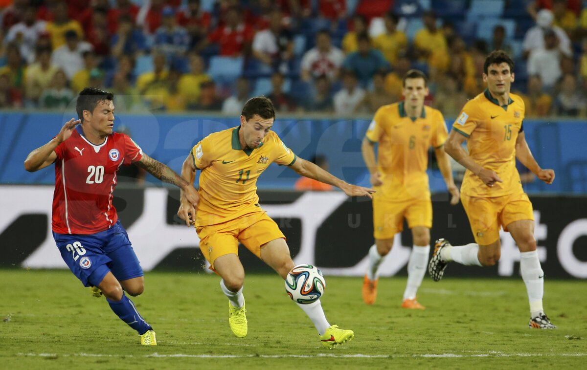 VIDEO şi FOTO Chile - Australia 3-1. Sud-americanii s-au simţit ca acasă în Brazilia şi s-au impus în debutul la Mondial