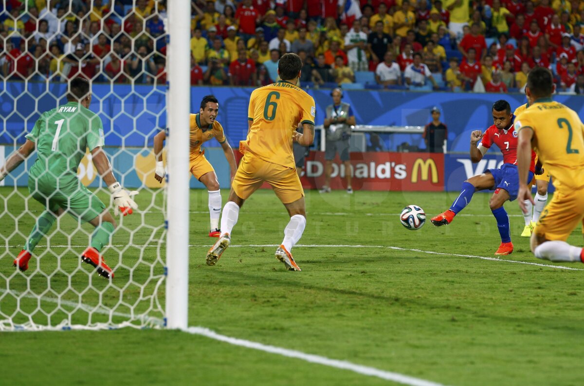 VIDEO şi FOTO Chile - Australia 3-1. Sud-americanii s-au simţit ca acasă în Brazilia şi s-au impus în debutul la Mondial