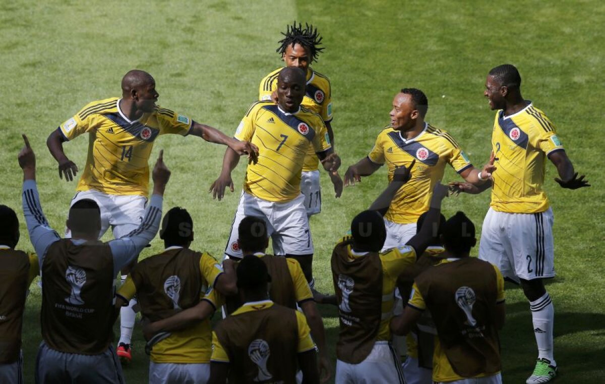 VIDEO+FOTO Descătuşare sud-americană » Cum s-au dezlănţuit columbienii după golul lui Armero contra Greciei