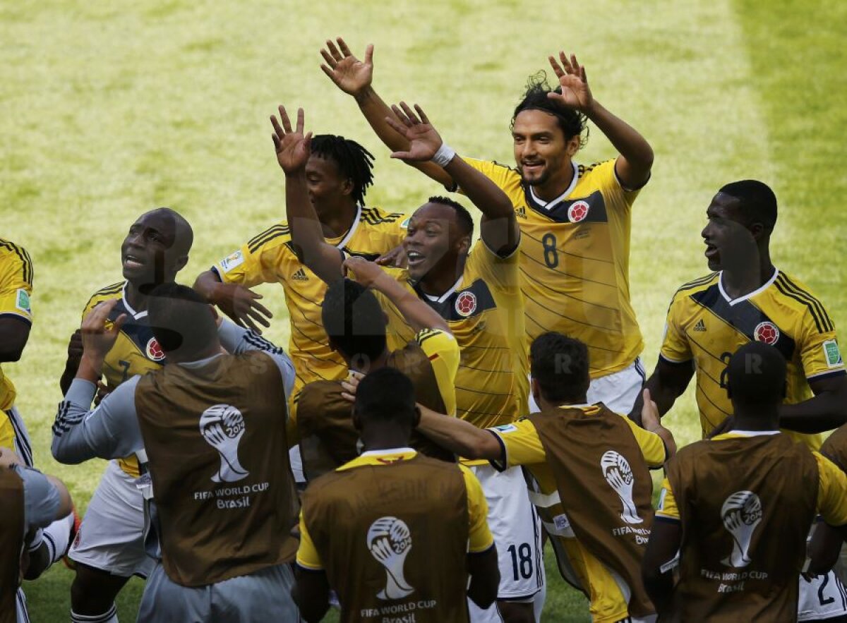 VIDEO+FOTO Descătuşare sud-americană » Cum s-au dezlănţuit columbienii după golul lui Armero contra Greciei