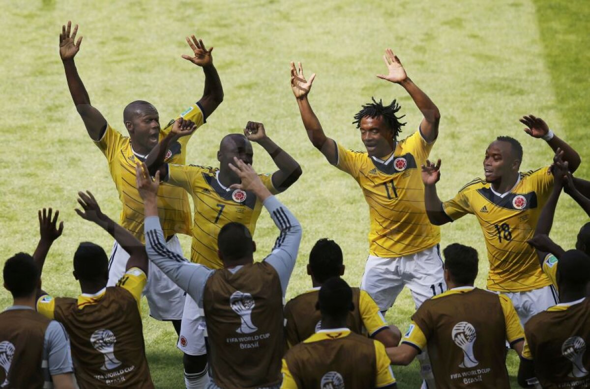 VIDEO+FOTO Descătuşare sud-americană » Cum s-au dezlănţuit columbienii după golul lui Armero contra Greciei