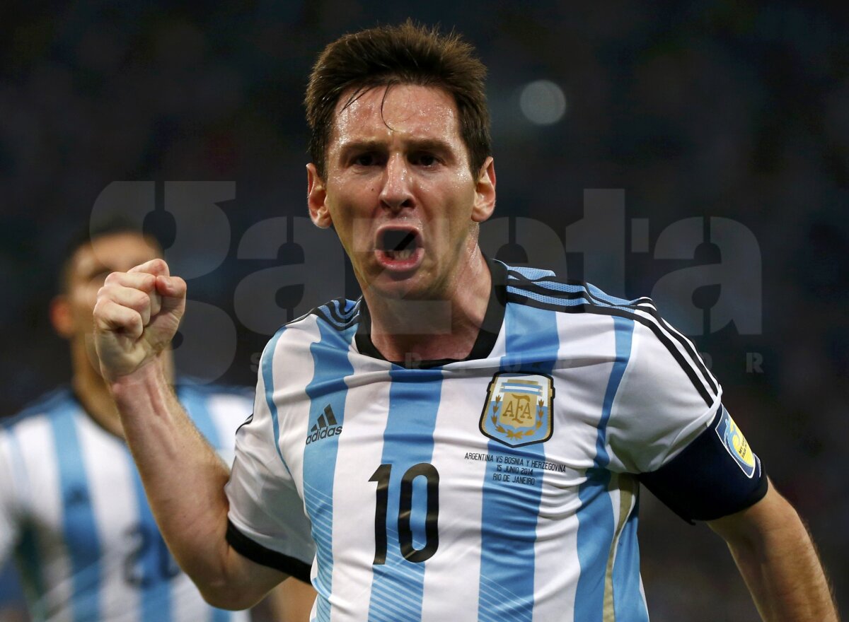 VIDEO & FOTO » Argentina - Bosnia 2-1 » Apostrofat şi apoi aclamat, Lionel Messi şi-a salvat echipa în meciul de debut al formaţiei albiceleste la Mondial