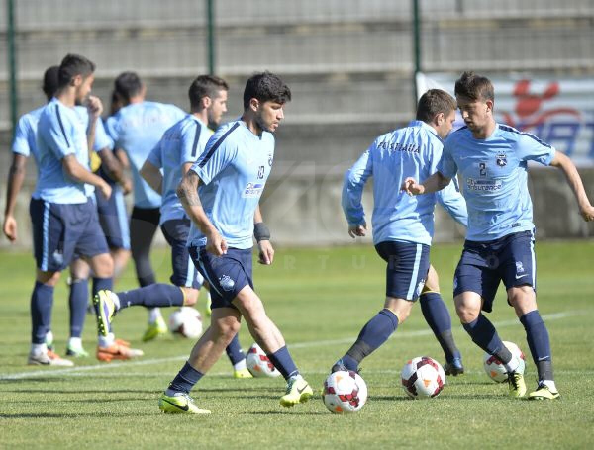 GALERIE FOTO Costel Gâlcă s-a ţinut de promisiune! Antrenament tare pentru stelişti!