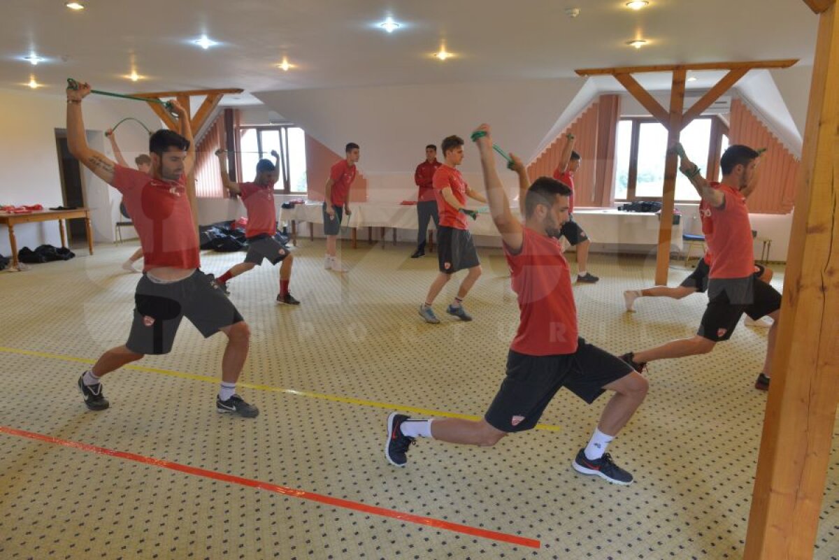 FOTO "Cîinii" 2014 » Poză specială făcută de dinamovişti în cantonamentul de la Săcele: "Tragem tare să dominăm adversarii"