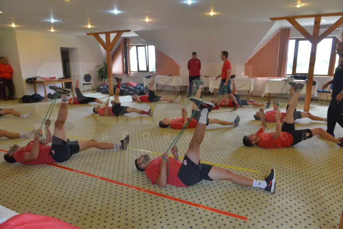 FOTO "Cîinii" 2014 » Poză specială făcută de dinamovişti în cantonamentul de la Săcele: "Tragem tare să dominăm adversarii"