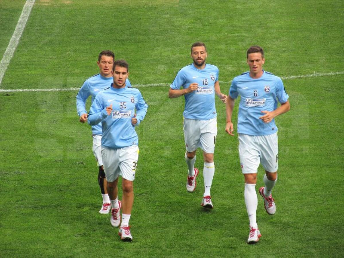 FOTO Steaua - FC Chiasso 1-2 » Constantin Gâlcă pierde primul meci pe banca roş-albaştrilor