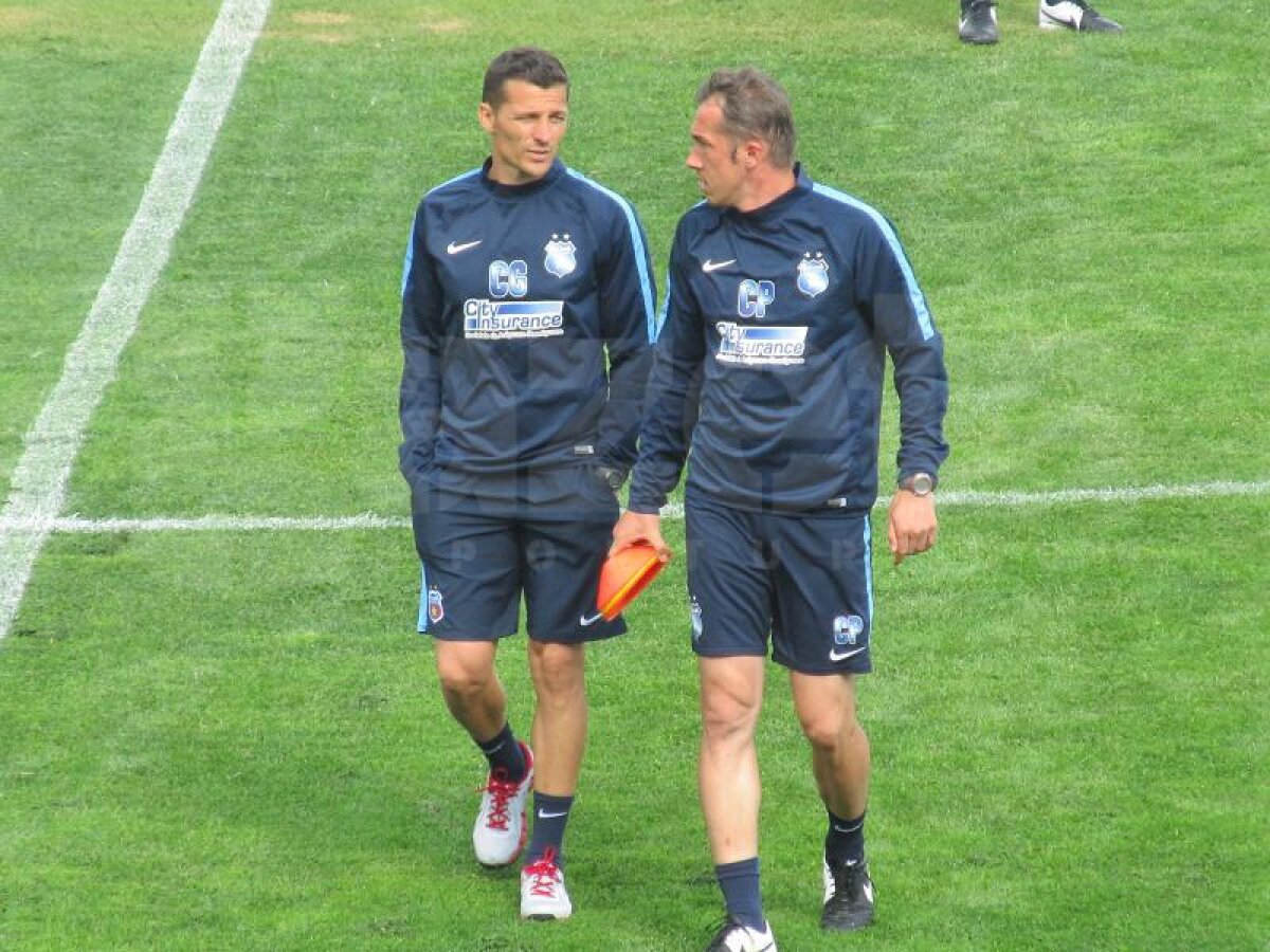 FOTO Steaua - FC Chiasso 1-2 » Constantin Gâlcă pierde primul meci pe banca roş-albaştrilor