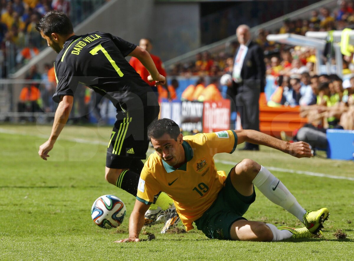 FOTO şi VIDEO Australia - Spania 0-3 » Renegaţii ibericilor aduc primele puncte ale echipei lui Del Bosque