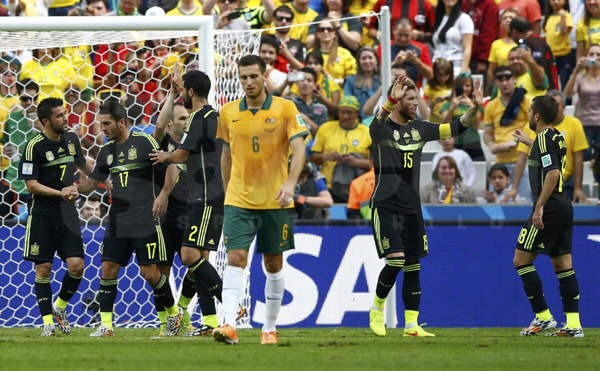 FOTO şi VIDEO Australia - Spania 0-3 » Renegaţii ibericilor aduc primele puncte ale echipei lui Del Bosque