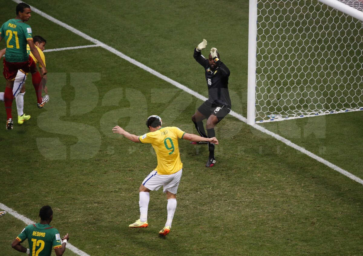 VIDEO şi FOTO Camerun - Brazilia 1-4 » Selecao joacă în optimi cu Chile!