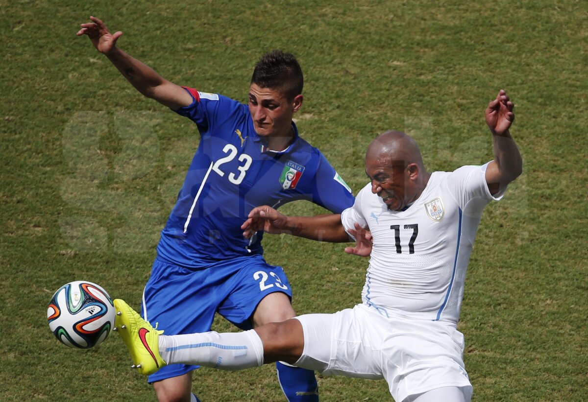VIDEO + FOTO Uruguay - Italia 1-0 » "Squadra Azzurra" părăseşte competiţia încă din faza grupelor