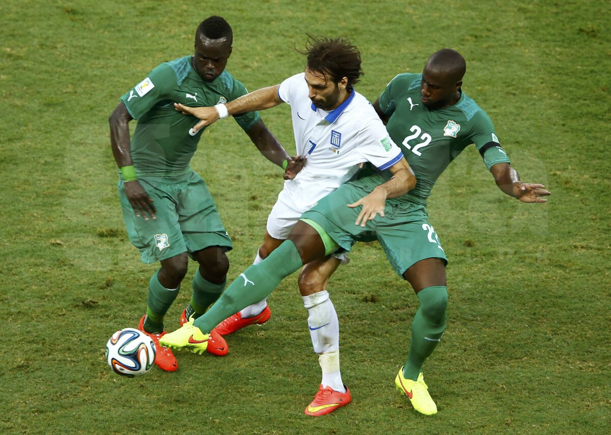 FOTO + VIDEO Dramatic! Grecia a învins Coasta de Fildeş în ultimul minut, 2-1 şi s-a calificat de pe locul 2 » Cum arată primele 4 meciuri din "optimi"