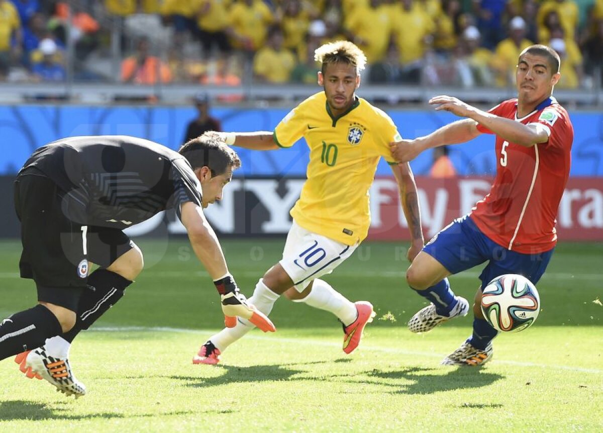 FOTO şi VIDEO Calificare thriller » Brazilia ajunge în "sferturi" după 3-2 la penalty-uri cu Chile