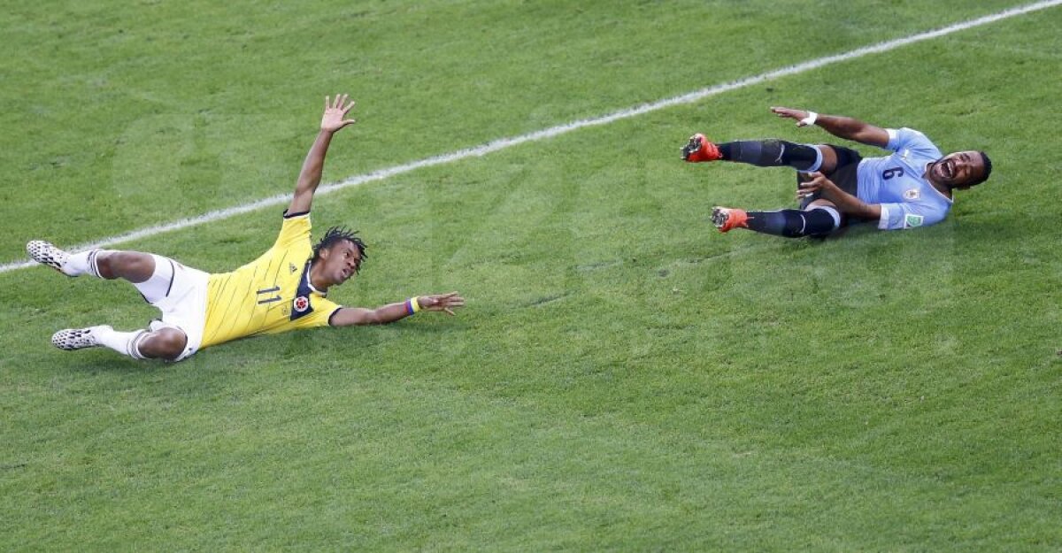 FOTO şi VIDEO "Jesse James" Rodriguez, de neoprit » Cu starul lui Monaco în mare formă, Columbia a trecut de Uruguay, 2-0, şi merge în "sferturi"