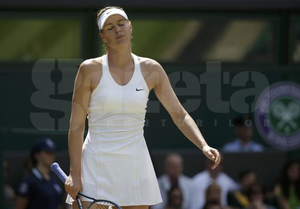 Bombă la Wimbledon! Maria Şarapova a fost eliminată » Simona Halep are cale liberă către trofeu!