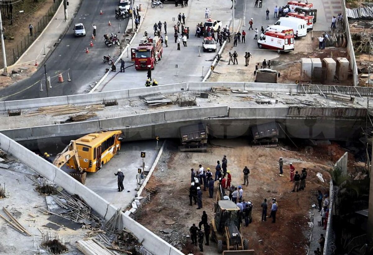 Belo Horrorizonte » Doi morţi şi 22 răniţi, dintre care 8 în stare gravă, după prăbuşirea unui viaduct
