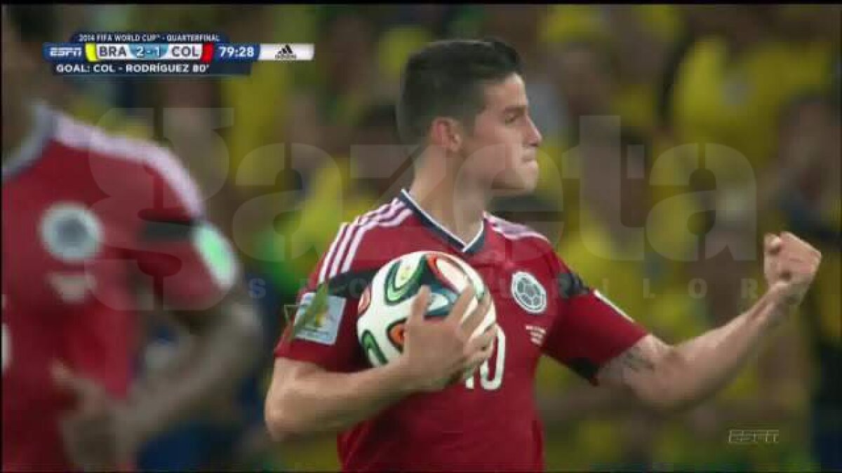 VIDEO+FOTO Imaginea care îţi dă fiori! » O insectă uriaşă s-a aşezat pe braţul lui James Rodriguez! :O
