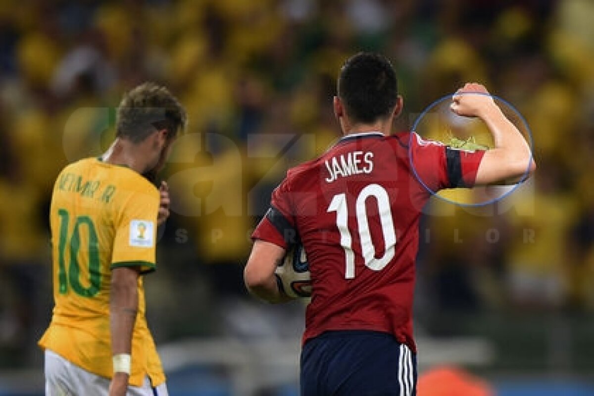 VIDEO+FOTO Imaginea care îţi dă fiori! » O insectă uriaşă s-a aşezat pe braţul lui James Rodriguez! :O