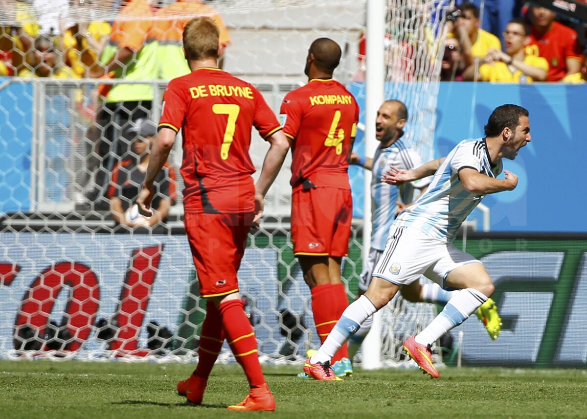 VIDEO şi FOTO Argentina - Belgia 1-0 » Lionel Messi nu a mai strălucit, însă Gonzalo Higuain i-a salvat pe argentinieni