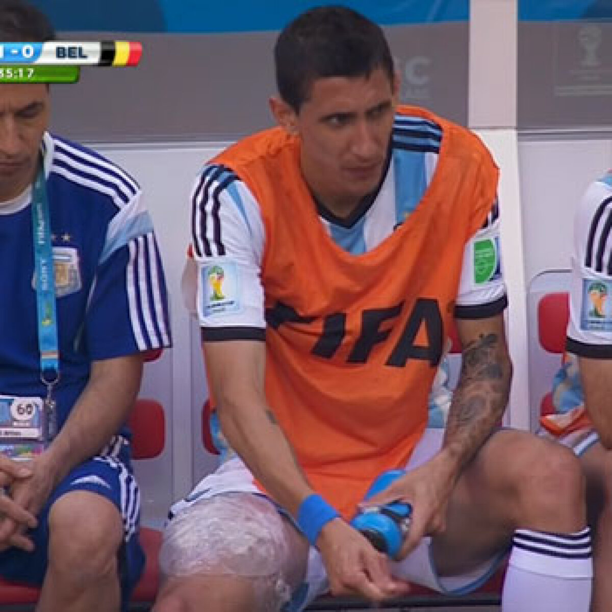 FOTO Mondial blestemat! Ieri a păţit-o Brazilia, azi Argentina » Medicii au dat verdictul: Angel Di Maria spune ADIO Mondialului!