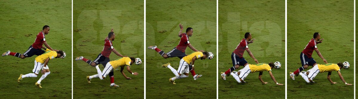 FOTO Neymartir » Brazilienii sînt revoltaţi după ce Neymar şi-a fracturat a treia vertebră lombară. Adio Mondial!