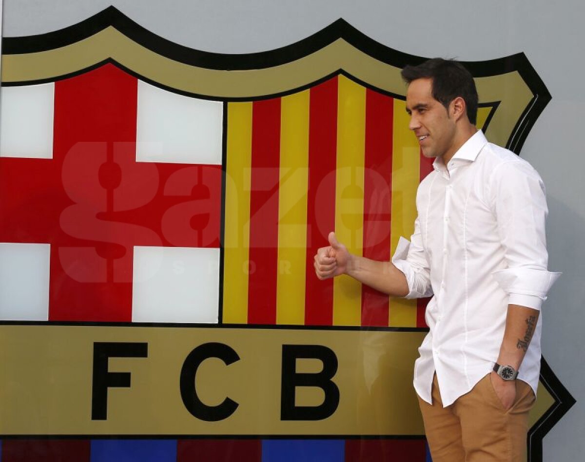 GALERIE FOTO Claudio Bravo, prezentat oficial la Barcelona: "Am încredere în potenţialul meu"