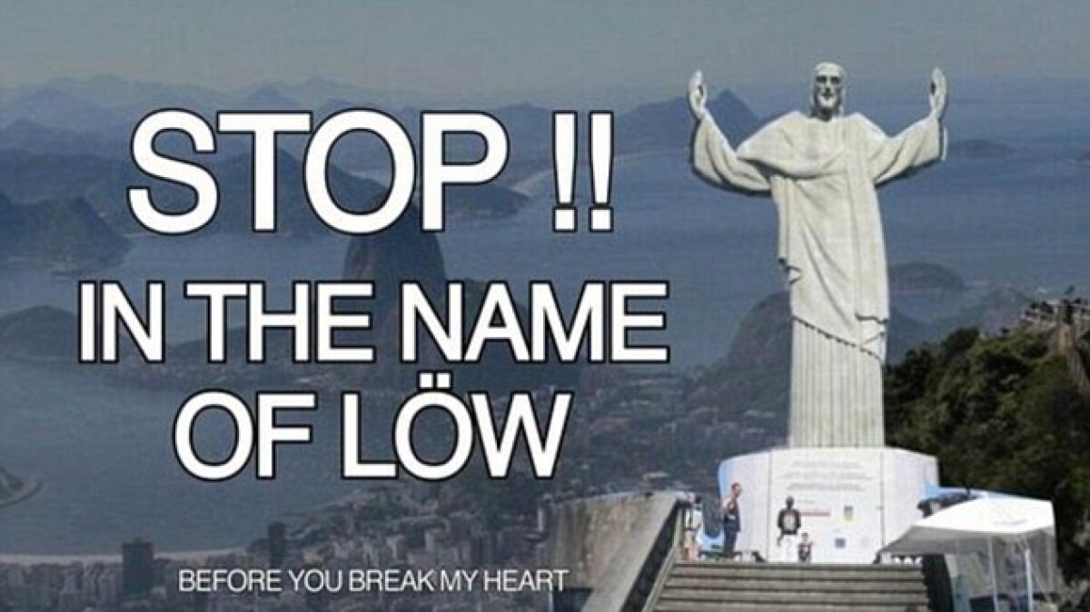 GALERIE FOTO 15 glume după măcelul de la Belo Horizonte » Statuia lui Iisus a fost înlocuită, iar drapelul Braziliei are alt design :)